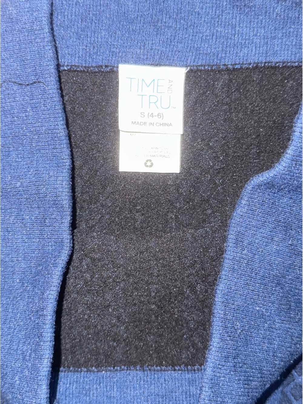 Time and Tru Women's Blue Patterned Leggings Size Small (4-6) - Very Good - Picture 2 of 2